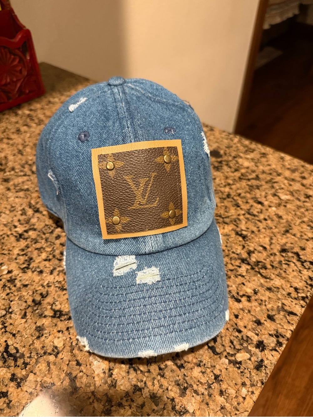 Louis Vuitton patch hat
